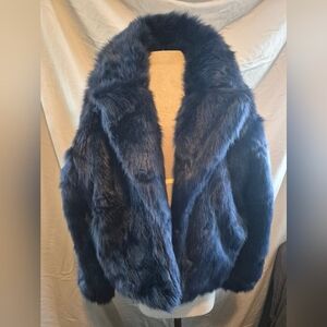 Eloquii Midnight Blue Teddy Jacket
